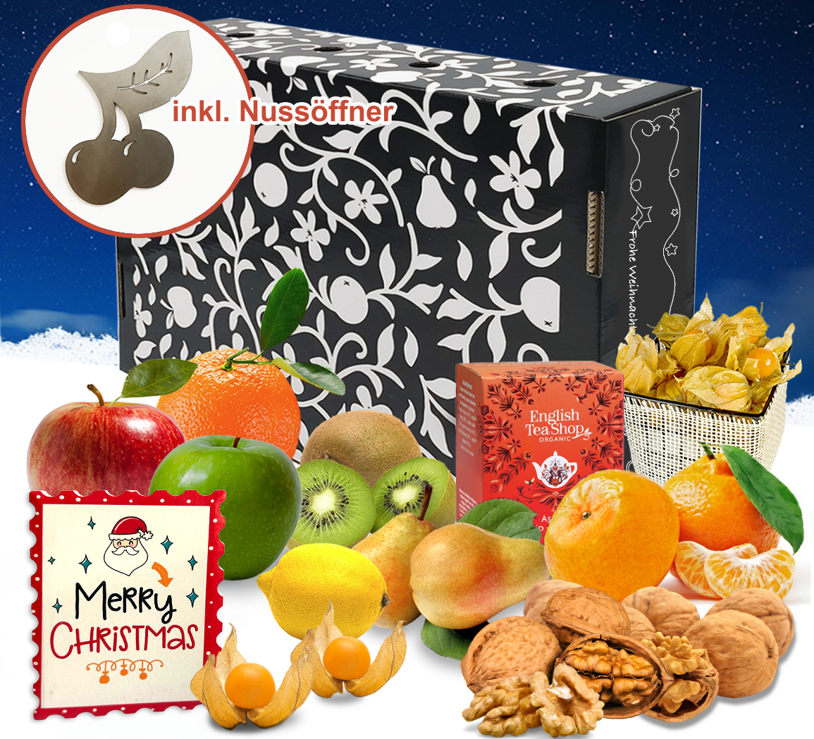 Große Obstbox Regio-Exotik Winterliche Gemütlichkeit 🎄