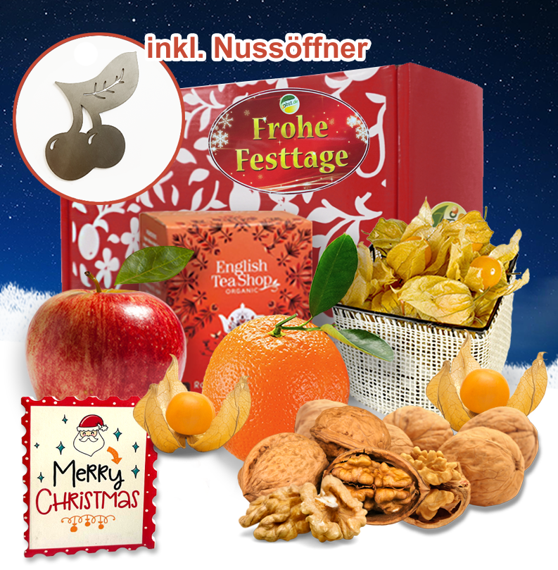 Kleine Obstbox Regio-Exotik Winterliche Gemütlichkeit 🎄